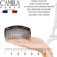 thumbnail image 4 of Camila Paris AD66/2 French Side Comb Large Curved Tortoiseshell Hair Combs for Women Fine Hair, 4 Inch Strong Hold Hair Comb for Women Bun Chignon Up-Do Styling Girls Hair Accessories, Made in France, 4 of 31