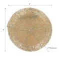 thumbnail image 2 of Christmas Beaded Round Coaster Gold - Set of 6, 2 of 4