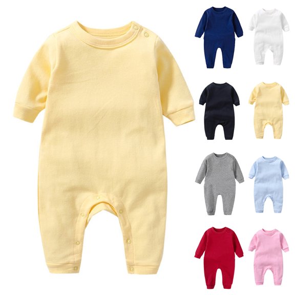 XINXIAOO Baby Clothes Casaul Long Sleeve Bodysuits Romper Outfits Baby Girl Baby Girl Bodysuit 6-9 Months