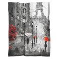 thumbnail image 5 of Eiffel Tower Chic Retro Paris Flannel Blanket Plush & Cozy Couch Blankets for Winter Autumn,40x50 Inch Beautiful Blanket Christmas Halloween, 5 of 5