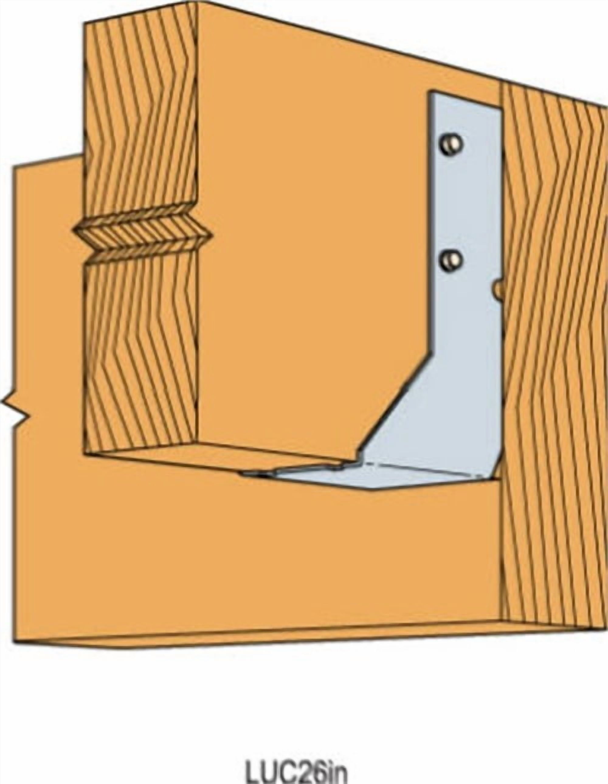 Simpson Strong-Tie LUC26Z Concealed Joist Hanger, Zmax, 2 x 6 - Quantity 25