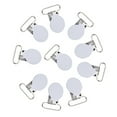 thumbnail image 2 of 10 Uds. De tirantes redondos de 25mm, soporte para correa de chupete, suministros para hacer bricolaje (blanco), 2 of 12