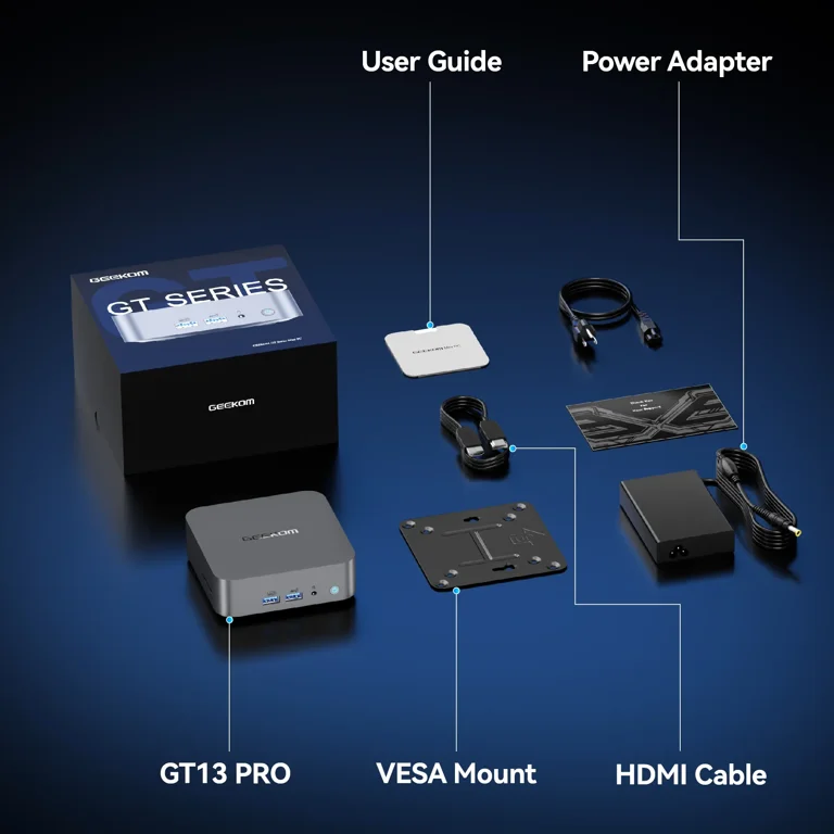 GEEKOM GT13 Pro Mini PC, Intel Core i9-13900H 14 Core Max 5.4GHz