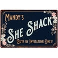 thumbnail image 1 of Mandy's SHE SHACK Gift Sign Metal Wall Decor 8x12 Mom 108120060478, 1 of 1