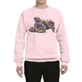 thumbnail image 3 of Wild Bobby, Tired Sleeping Cat | I Wish I Was My Cat Funny Colorful Kitty | Dean Russo Art Animal Lover Unisex Crewneck Sweatshirt, Light Pink, Small, 3 of 6