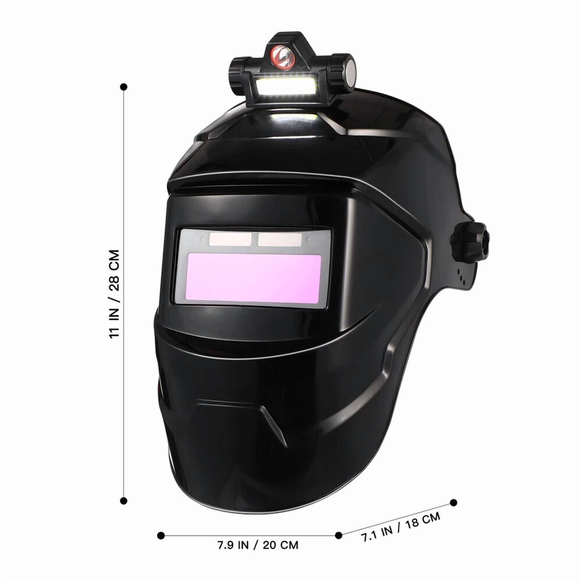 CIRCLE- Welding Helmet Mask Auto Darkening Welder Arc Tig Mig Grinding Solar Powered Us
