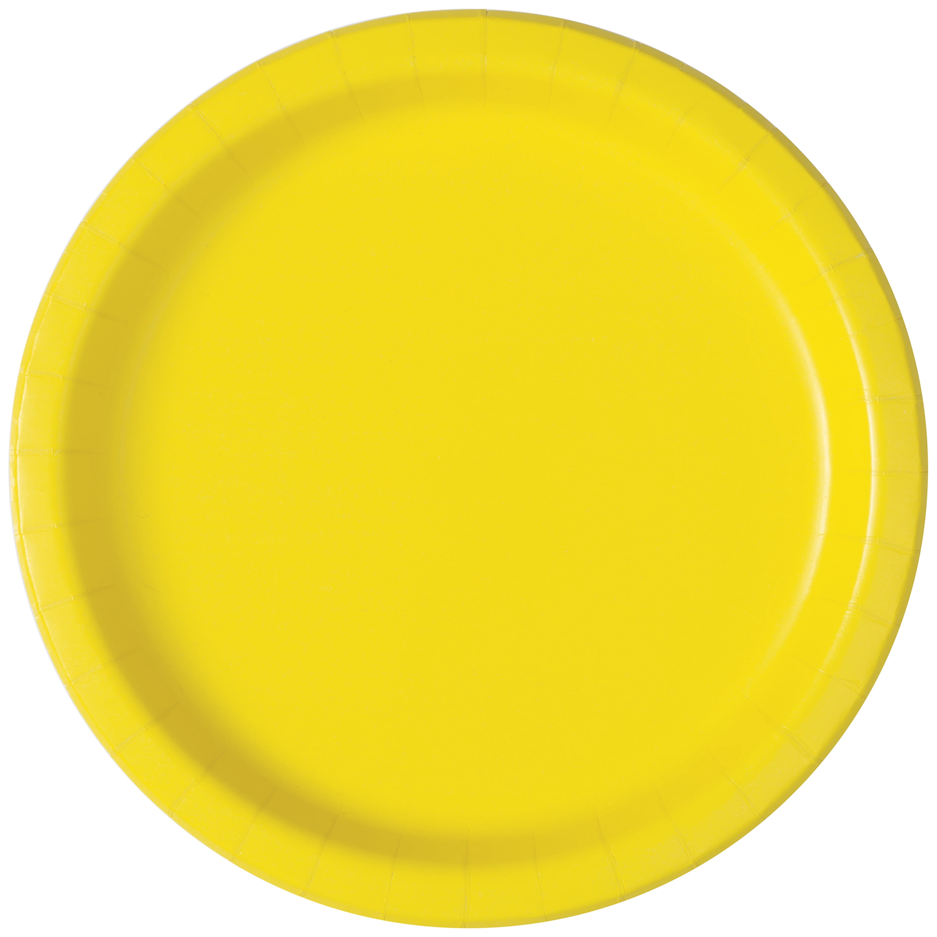 20CT 9IN Yellow Dinner Paper Plates by Way To Celebrate
