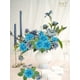thumbnail image 2 of Flores Artificiales N&T NIETING Rosas Falsas 25 unidades Azul con Tallo, 2 of 8