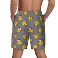 thumbnail image 4 of Goofa Christmas hat duck Printed Men's Swim Trunks Board Shorts Quick Dry Mens Swimming Trunks with Compression Liner,Breathable Fit Hawaii Beach Shorts-Small, 4 of 9