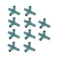 thumbnail image 1 of Conectores de marco, conectores de caña, estacas para plantas, conectores de construcción para marcos de jardinería, 11 mm, plástico, 4 vías, esquinas, verde, 10 piezas, 1 of 5