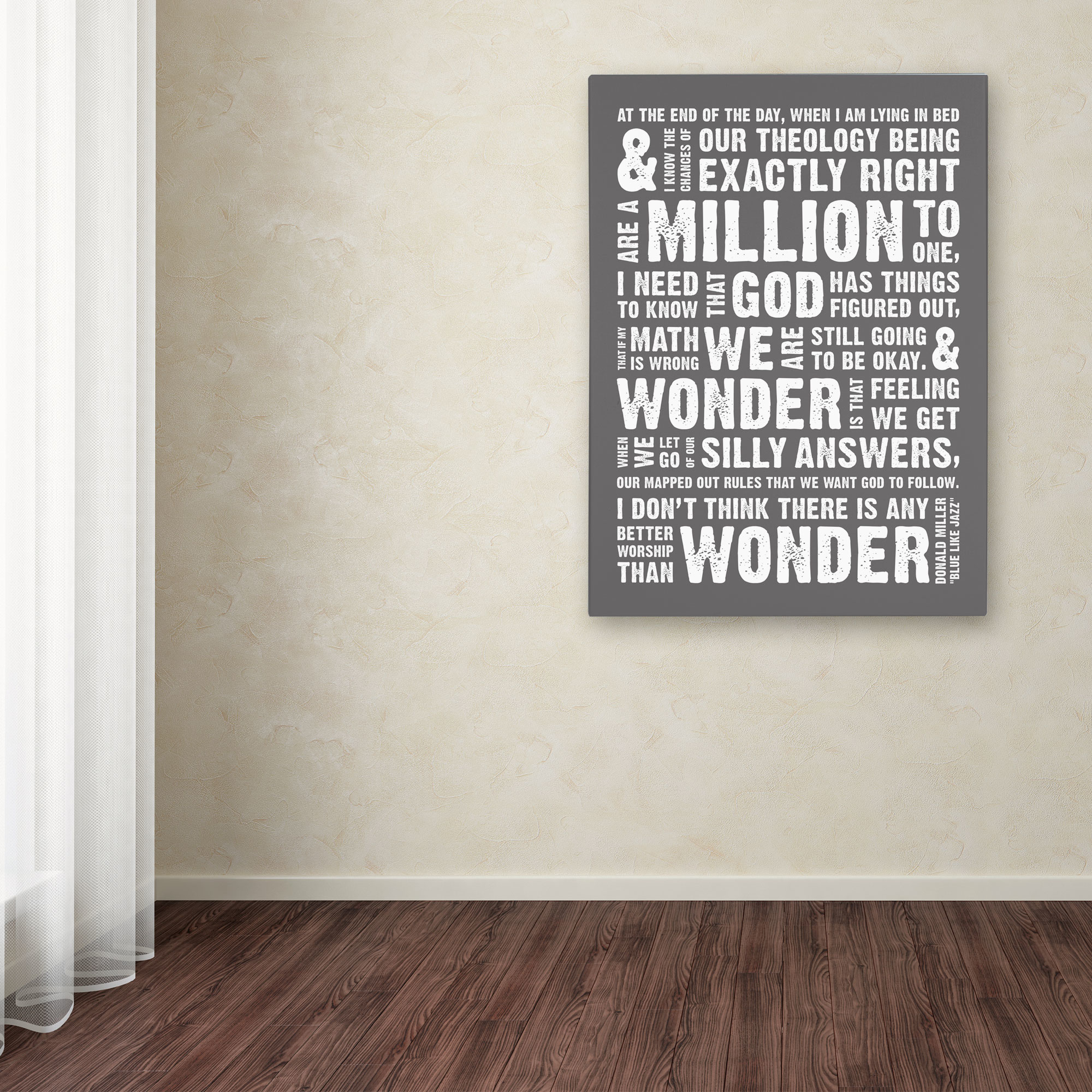Trademark Fine Art "Wonder as Worship" Canvas Art by Megan Romo