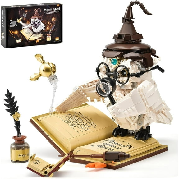 GZBrick Animal Magic Doctor Owl Harry Building Sets Potter Bird for Adults Boys Compatible with Lego