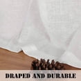 thumbnail image 5 of Primebeau Sheer Linen Blend Grommet Curtain Panels - 2 Pack, 52 in x 96 in, Natural, 5 of 6