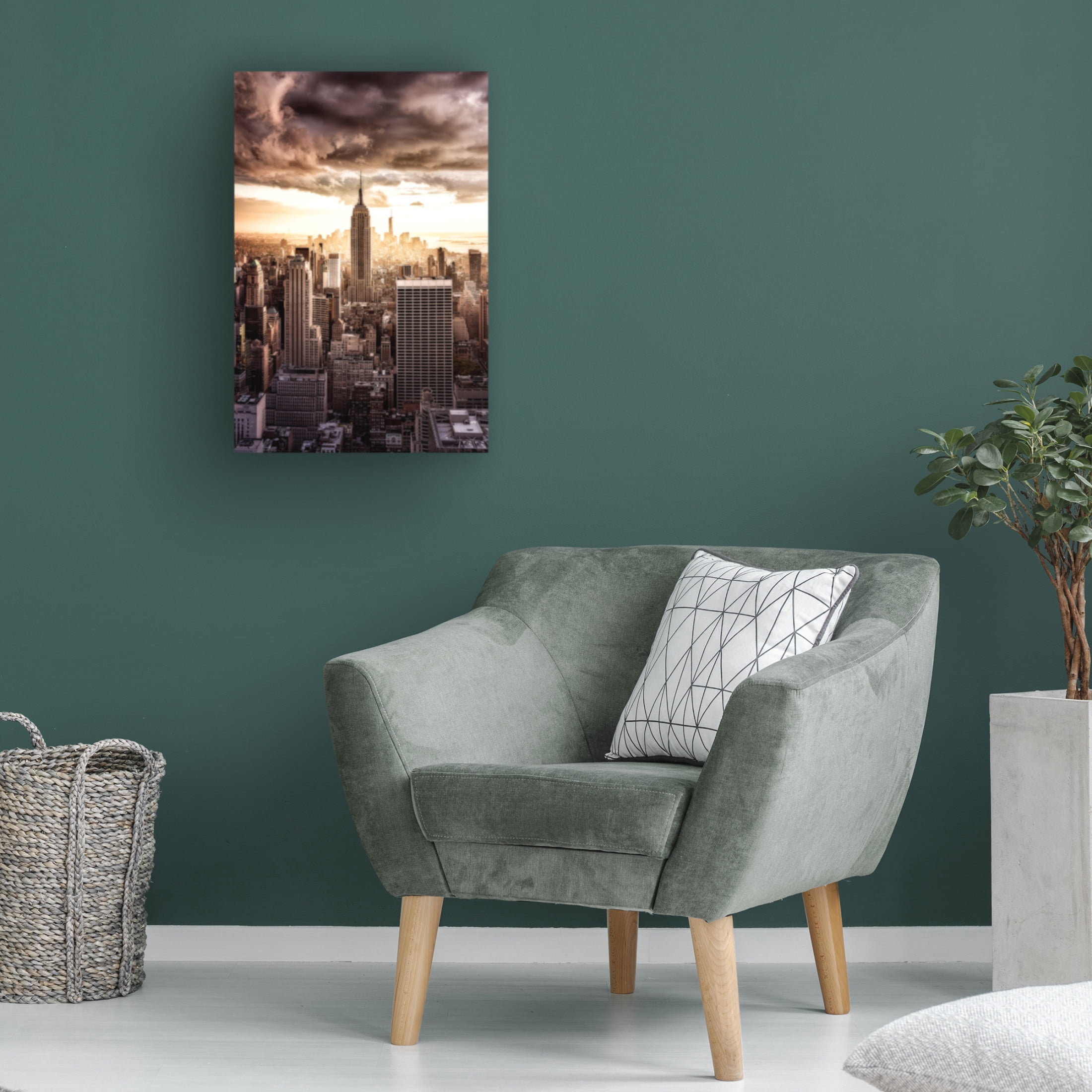 Canvas Wall Art - Javier de la 'Top Of The Sunsets' Wall Art for Living Room, Bedroom, or Office D?cor by Trademark Fine Art - 16 x 24 Inches
