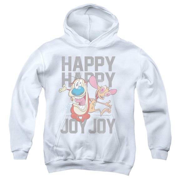 Ren and Stimpy Happy Happy Joy Joy Unisex Youth Pull-Over Hoodie