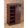 thumbnail image 3 of Contemporary Home Living 3.5' Hickory Brown Industrial Oxford Bar Cabinet, 3 of 9
