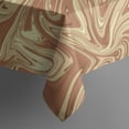 thumbnail image 5 of Square Tablecloth, Waterproof Polyester Table Cover, Wrinkle Resistant & Washable Fabric for Dining, Kitchen, Picnic, 60x60in(152x152cm), Liquid & Marble Print, 5 of 6