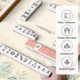 thumbnail image 5 of Mahjong Mat 31.5" x 31.5" Soft Blue Beige Ocean Themed Decorative Border Seashells Coral Non-Slip Noise Reduction Mahjong Tiles Table Cover for Dominoes Poker Card Board and Tile Games, 5 of 6