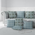 thumbnail image 4 of Twilight Blossom Throw Pillow with Removable Cover in Blue 16x16, 4 of 5