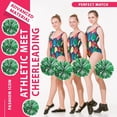 thumbnail image 5 of Zhangyh Pom Poms Cheerleading,Fluffy Cheerleader Pompoms with Finger Friendly Ring,Metallic Pom Poms Cheerleading for Celebration (Blue, 4 Pack), 5 of 7