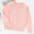 thumbnail image 2 of Hessimy Baby Boys Girls Fall Cable Knit Sweater Long Sleeve Solid Knitwear Tops Toddler Casual Warm Autumn Winter Pullovers Clothes 0-3m (Pink,9-10 Years), 2 of 5