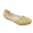 thumbnail image 4 of Verano Hollow Out Bird's Nest Sandalias Zapatos de gelatina de cristal brillante Zapatos con agujeros planos Zapatos de playa, 4 of 6