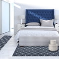thumbnail image 6 of Woven Trends Modern Contemporary 3-Piece Rug Set, 5x7 Area Rug, 2x5 Runner Rug, 2x3 Accent Mat, Livingroom, Bedroom, Entryway, Durable and Stain Resistant, Blue, 6 of 7