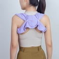 thumbnail image 2 of EBCUE Posture Corrector for Sleeping – Upper Back and Shoulder Alignment Brace with Soft Support Pad, Comfortable Nighttime Clavicle & Posture Training Strap for Men and Women Purple, 2 of 5