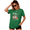 Green, variant on UNISHE Women's Salem Witch Halloween Reader Humor Graphic Tee Retro Distressed Bookish Festive Short Sleeve Top