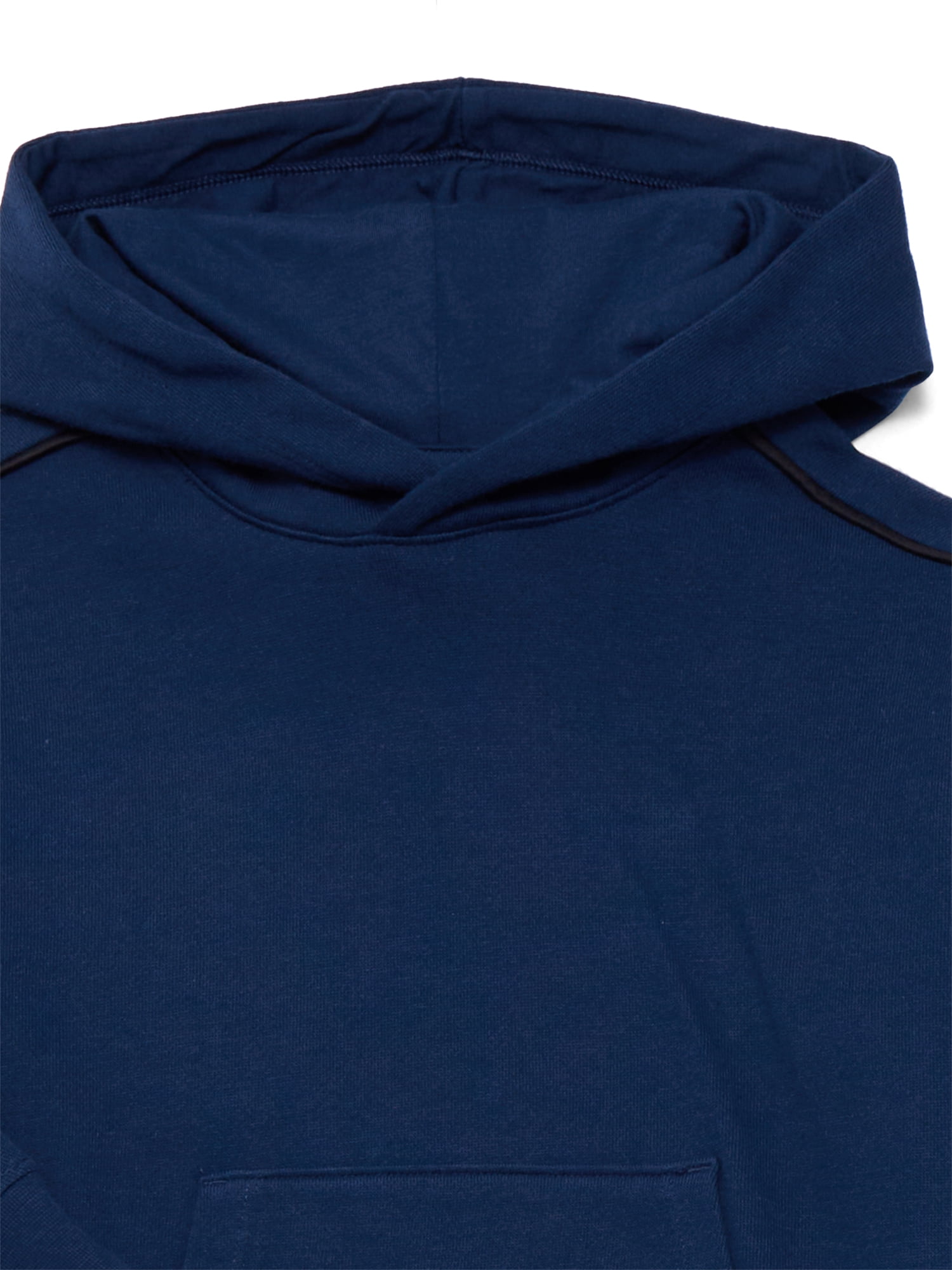 Athletic Works Little and Big Boys Piped Fleece Hoodie and Sweatpants Set, 2-Piece, Sizes 4-18 & Husky