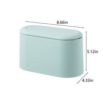 Clearance,aoksee Office Trash Cans,Mini Trash Can With Lid -Plastic Trash Bin, Counter Top Wastebasket, Counter Garbage Lint Bin For Bathroom,Office,Kitchen,Desk