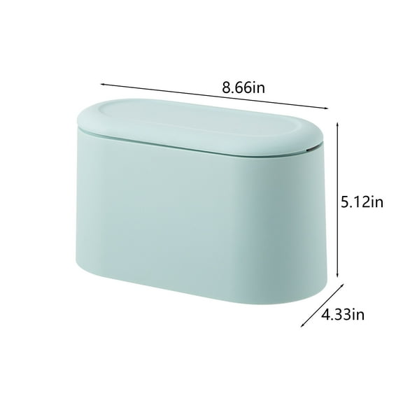 Clearance,aoksee Office Trash Cans,Mini Trash Can With Lid -Plastic Trash Bin, Counter Top Wastebasket, Counter Garbage Lint Bin For Bathroom,Office,Kitchen,Desk