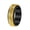 Gold Black, variant on Rotating Stainless Steel 8mm Ring for Women Men Dainty Delicate Statement Jewelry Black Size 8