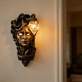 thumbnail image 6 of Large Medusa Wall Lamp,Mythical Greek God Sculpture with Glow,Accent Matte for Living Room,Bedroom (Wall Mounted Ambient Light), 6 of 6