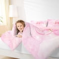 thumbnail image 3 of Manfei Princess Bowtie Full Size Comforter Sets,Lovely Initial S Bedding Comforter Set,Pink,Pink Reversible,3pcs,1 Comforter and 2 Pillowcases, 3 of 7