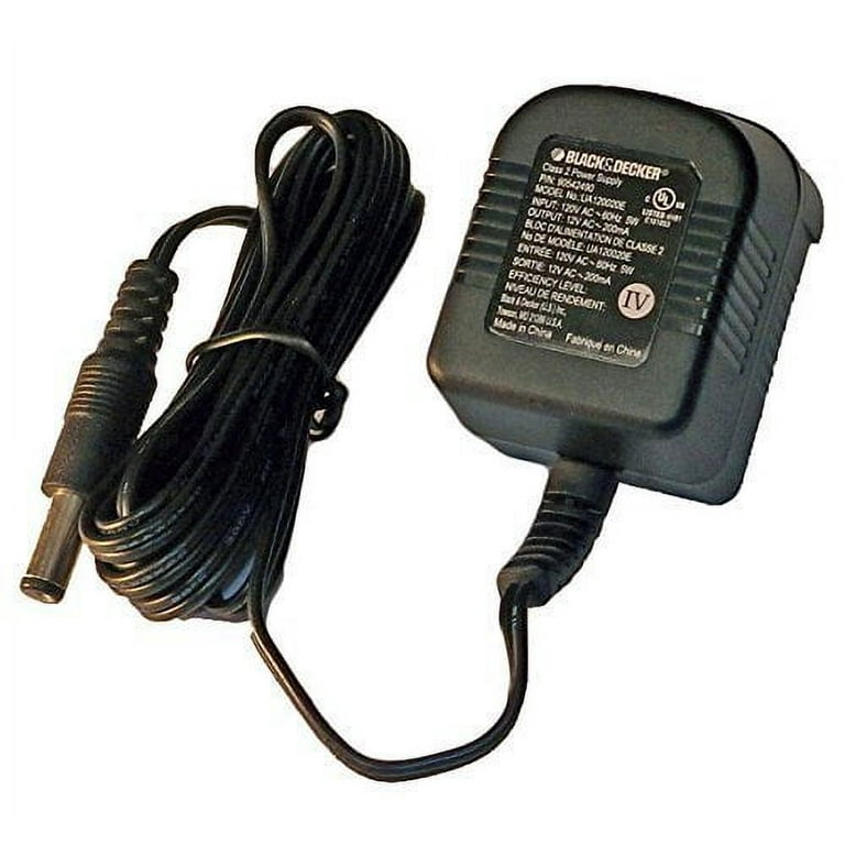 Black & Decker OEM Replacement Charger P/N: 90571319, MODEL NO: CHA010014U