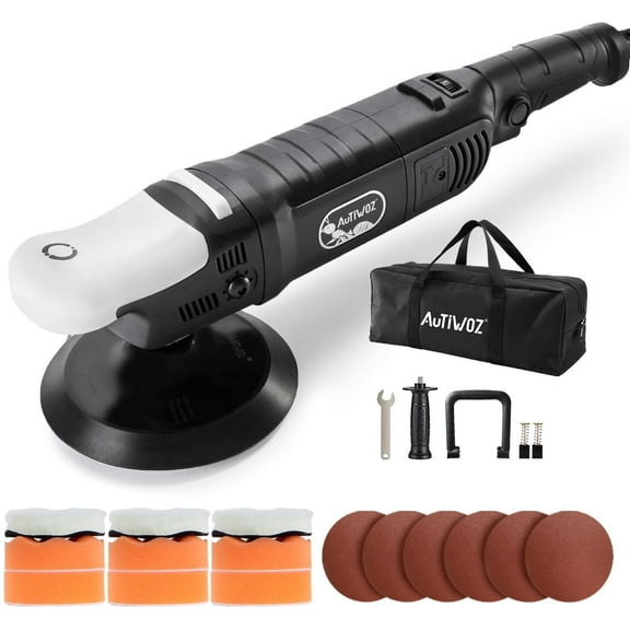 Autiwoz 1PC 6-Inch Rotary Polisher, 1000-3800 RPM, 6 Variable Speeds Power Tool Polishers