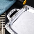 thumbnail image 6 of Nordic Style Dried Fruit Plate Silver Metal Snacks Tray for Wedding Gifts, 6 of 9