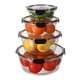 thumbnail image 3 of Caja de conservación de alimentos frescos, contenedor de almacenamiento sellado, caja de almacenamiento circular para refrigerador, juego de almacenamiento, cajón para verduras portátil, 3 of 6