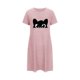 thumbnail image 4 of Camisón corto de talla grande para mujer, camisón de manga corta con estampado de pecho a la moda, camisón para mujer, 4 of 5