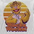 thumbnail image 2 of Men's The Muppets Fozzie Retro Bear Long Sleeve Shirt White X Large, 2 of 4
