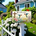 thumbnail image 3 of Mailbox Covers Magnetic Standard Size Christian Cross Hummingbird Welcome Floral Mailbox Cover for Outdoor Garden Yard Decor 21x18 Inch, 3 of 7