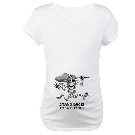 

CafePress - Stand Back! Maternity T Shirt - Cotton Maternity T-shirt Cute & Funny Pregnancy Tee