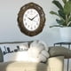 thumbnail image 3 of Reloj de pared dorado silencioso con números arábigos, decoración bohemia, para pared o oficina. Oro negro, 3 of 9