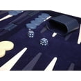 thumbnail image 5 of Middleton Games 18-inch Deluxe Backgammon Set - Medium - Blue Velour, 5 of 10