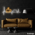 thumbnail image 4 of Craftnamesign Heartbeat Coffee Neon Sign, Coffee Shop Decor, Bedroom Decor, 4 of 4