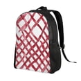 thumbnail image 3 of Single Side Full Backpack 16.1×11.8×4.5in Large Capacity Breathable Shoulder Belt Leisure Simple And Strong Bearing Capacity Crimson Moroccan Trellis Hand-Drawn Sketch_2, 3 of 8