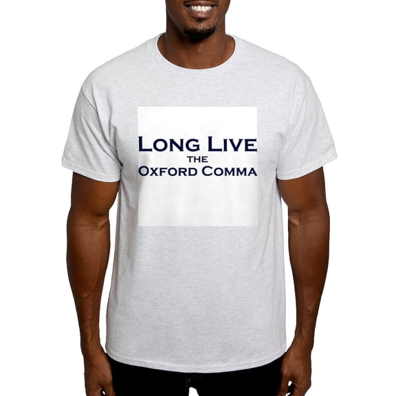 CafePress - Oxford Comma Light T Shirt - Men's Classic Graphic T-Shirt