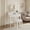 White, variant on Resenkos LED Lit Makeup Vanity Kit with Revolving Mirror and Cozy Seat, 4 Drawer Wood Dressing Table with Spacious Storage for Bedroom, Pink