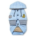thumbnail image 3 of Touchdog Hampton Beach Designer Ultra Soft Sand-Blasted Cotton Pet Dog Hoodie Sweater, 3 of 3